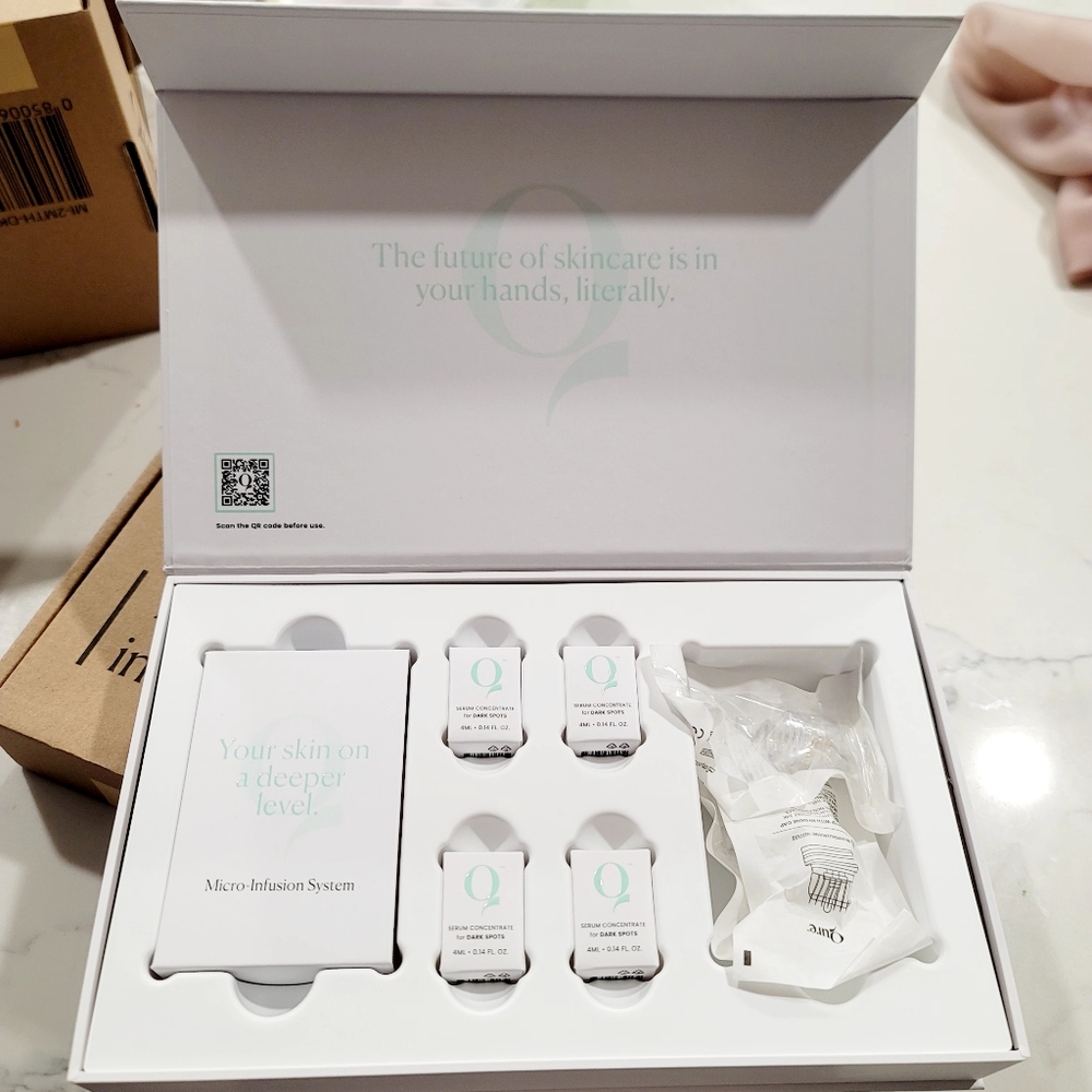 New Qure Skincare Micro-Infusion System 2 Month Supply Dark Spots Glass Skin - Picture 3 of 17